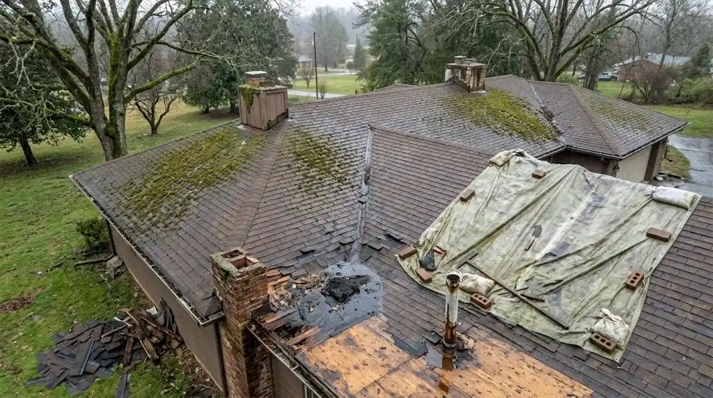 Roof Leak Repair-1-before Roof Leak Repair-1-before